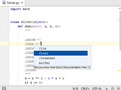 py docstrings完成